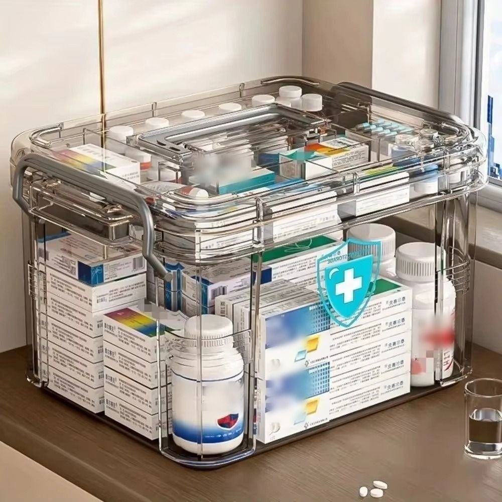 Food Storage Emergency - Kotak Penyimpanan Obat Portabel Dua Lapis