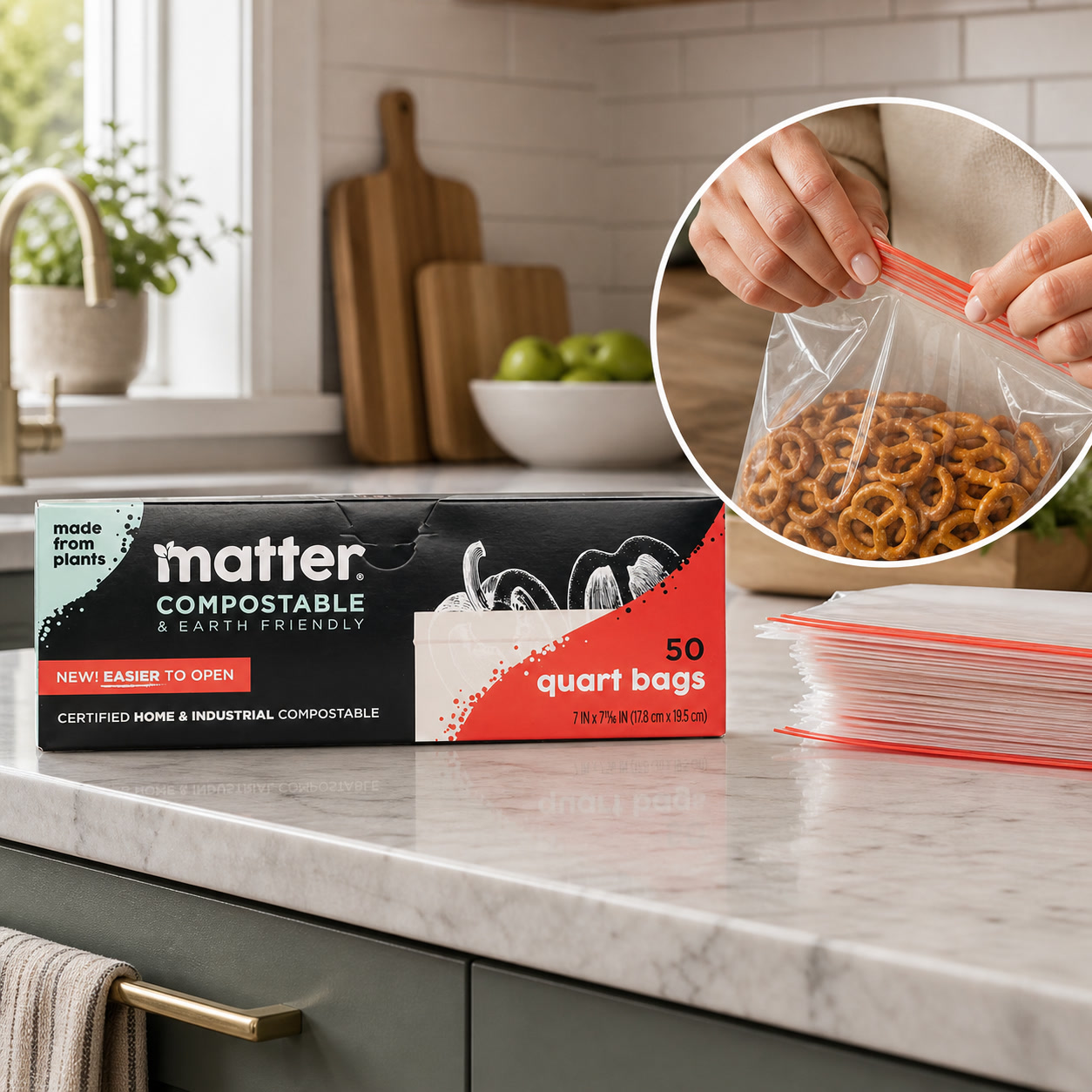 Food Storage Of Plants - Kantong Penyimpanan Kompos 50ct, Kantong Makanan