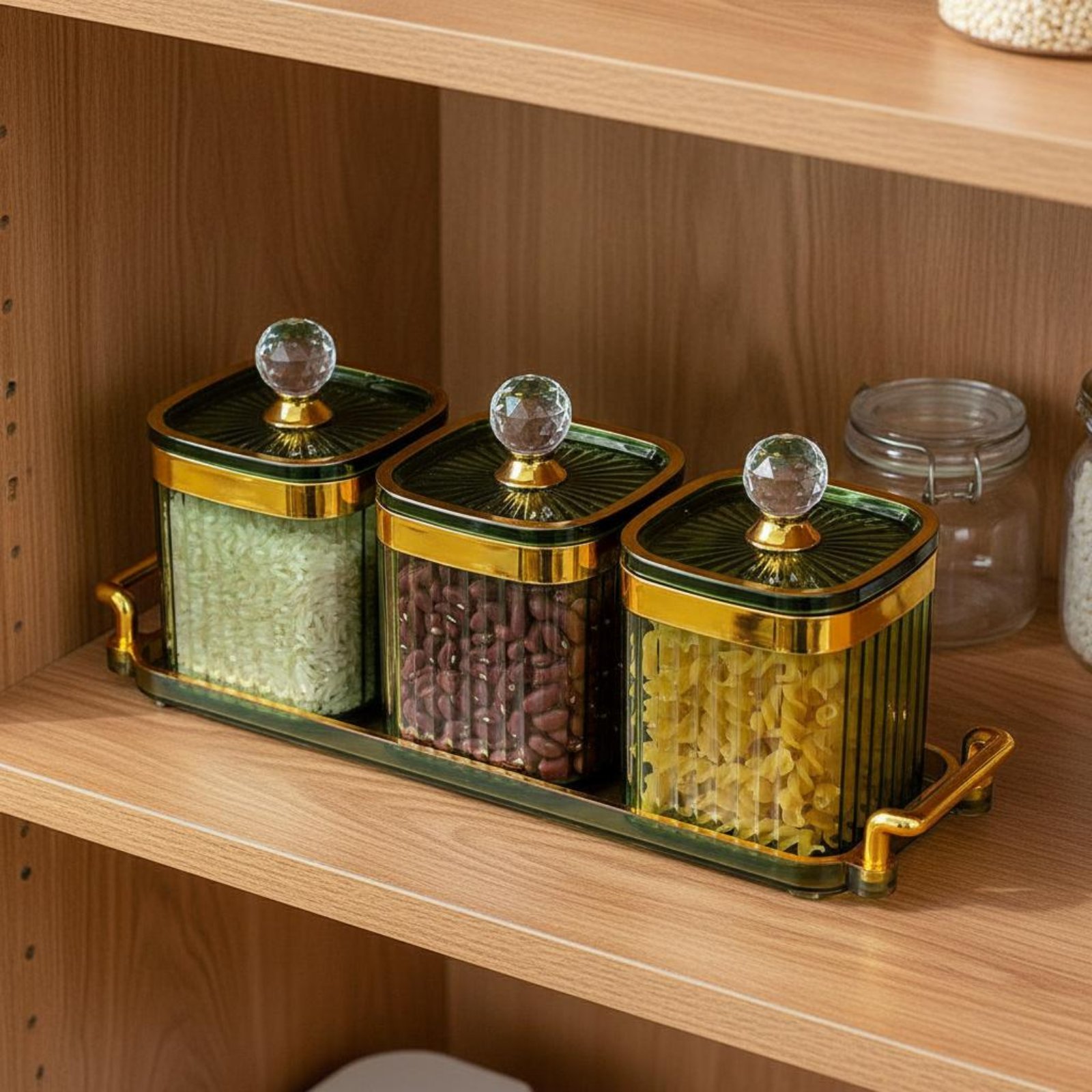 Storage Food Tray - Set Wadah Camilan Dekoratif dengan Penutup