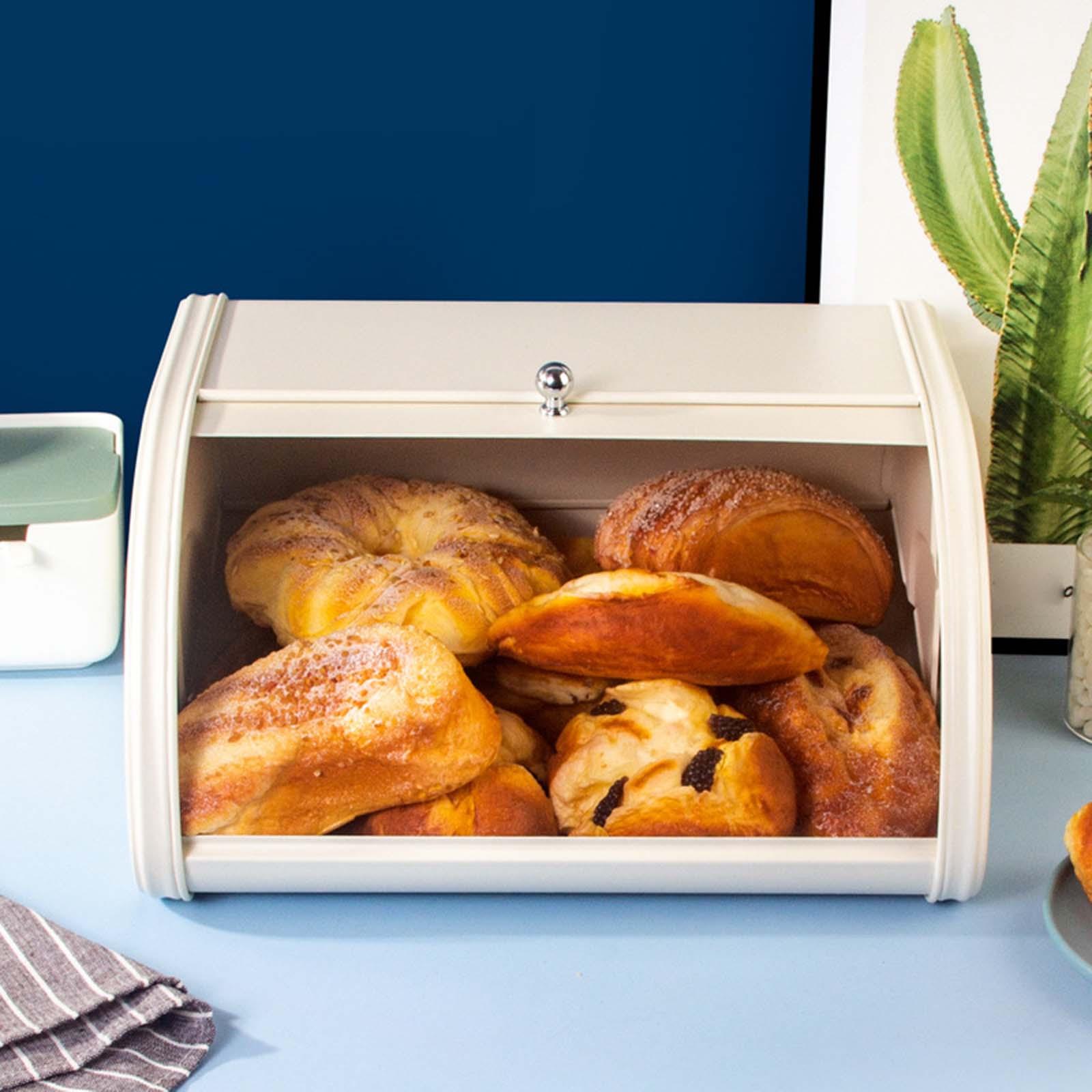 Bread Box Bamboo - Kotak Penyimpanan Serbaguna untuk Peralatan Dapur,