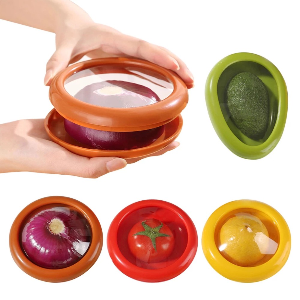 Food Storage Box Plastic - Kotak Penyimpanan Makanan Transparan untuk Alpukat,