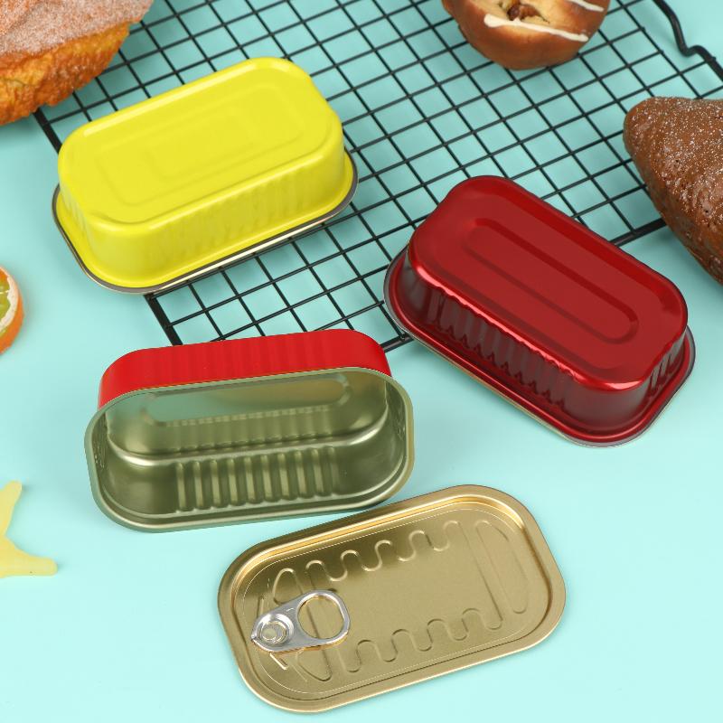 Food Storage With Lids - 2 Buah Kotak Penyimpanan Logam Mini