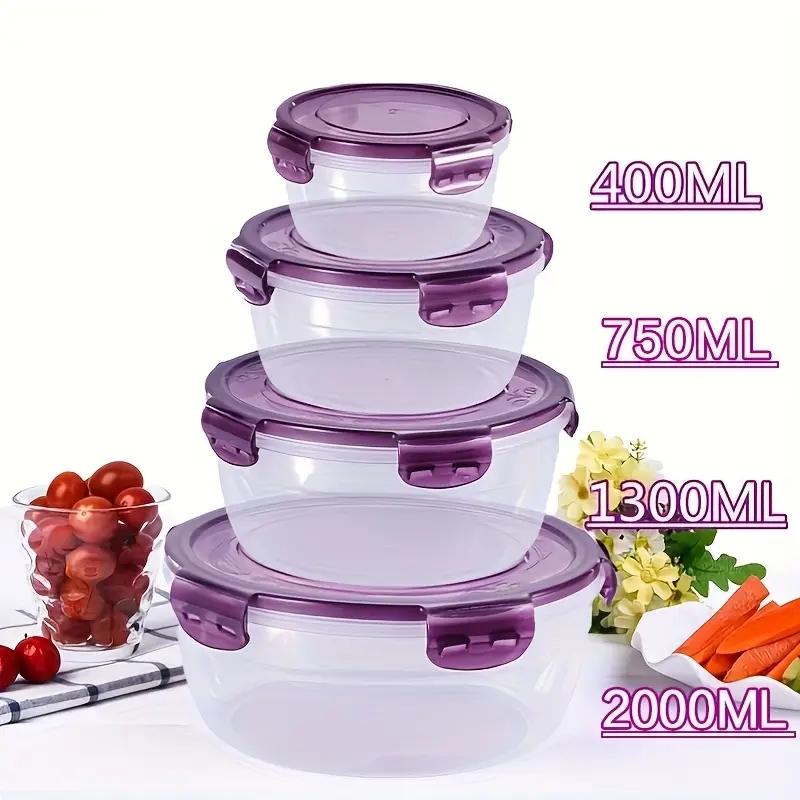 Food Storage Method - 4 Wadah Penyimpanan Makanan Plastik, Kotak