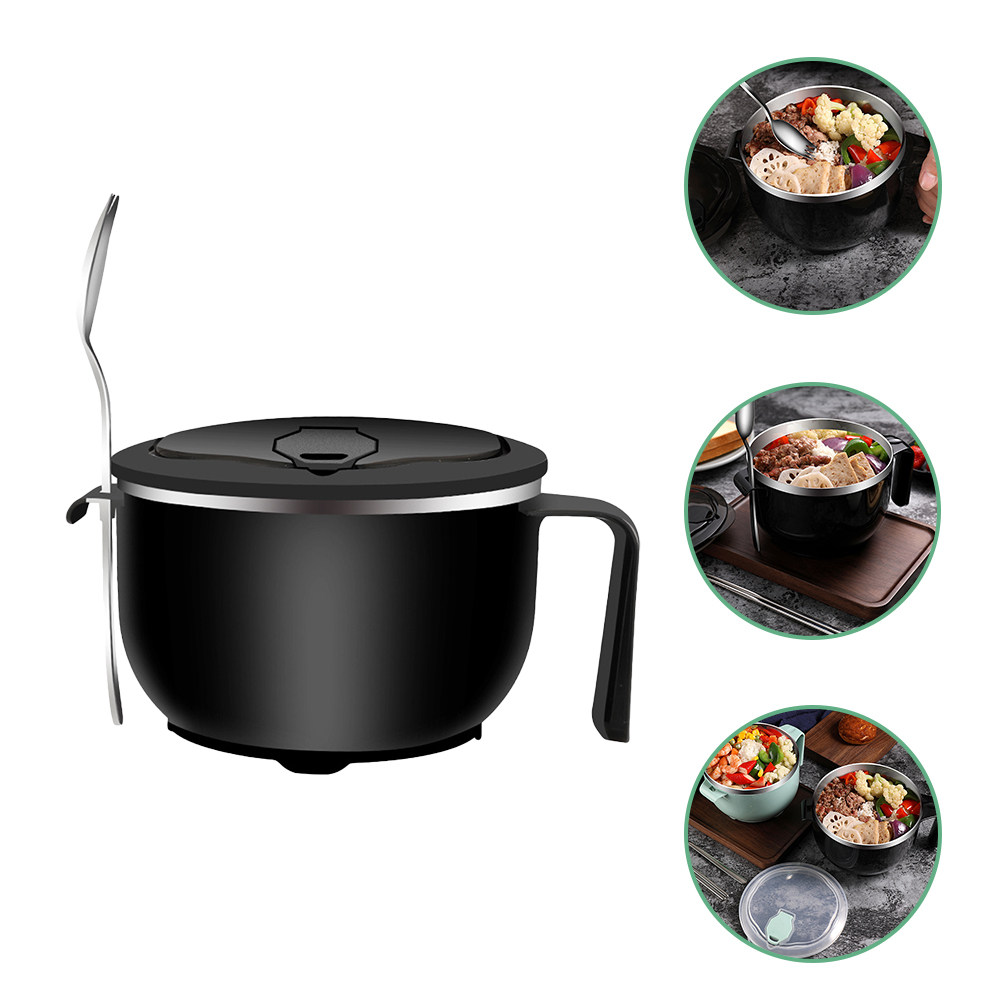 Food Storage Bowls - 1Set Mangkuk Nasi Stainless Steel 1200Ml