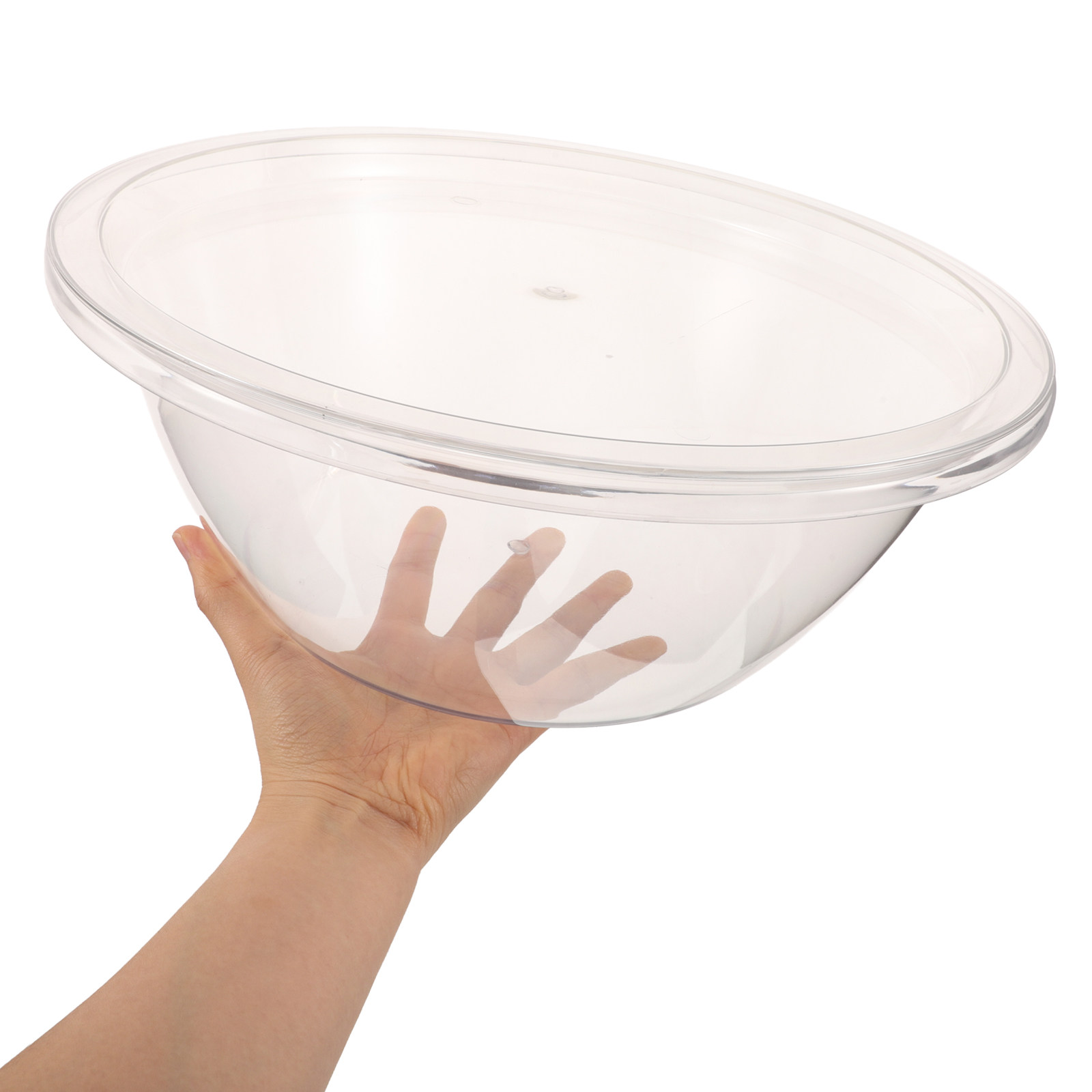 Food Storage Meals - 2 Set Mangkuk Pencampur Salad Plastik,