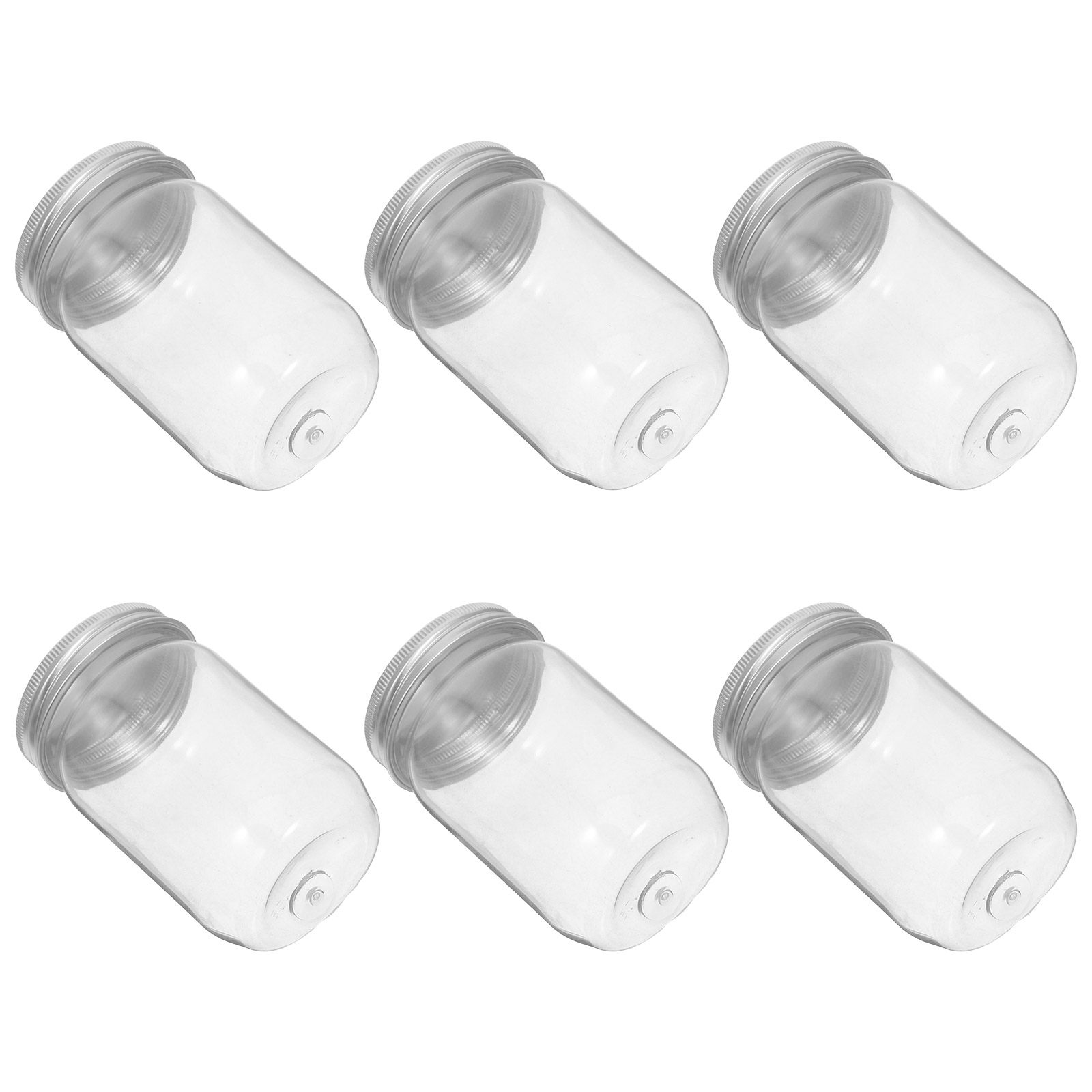 Food Storage With Lids - 6 Buah Stoples Plastik Bening dengan