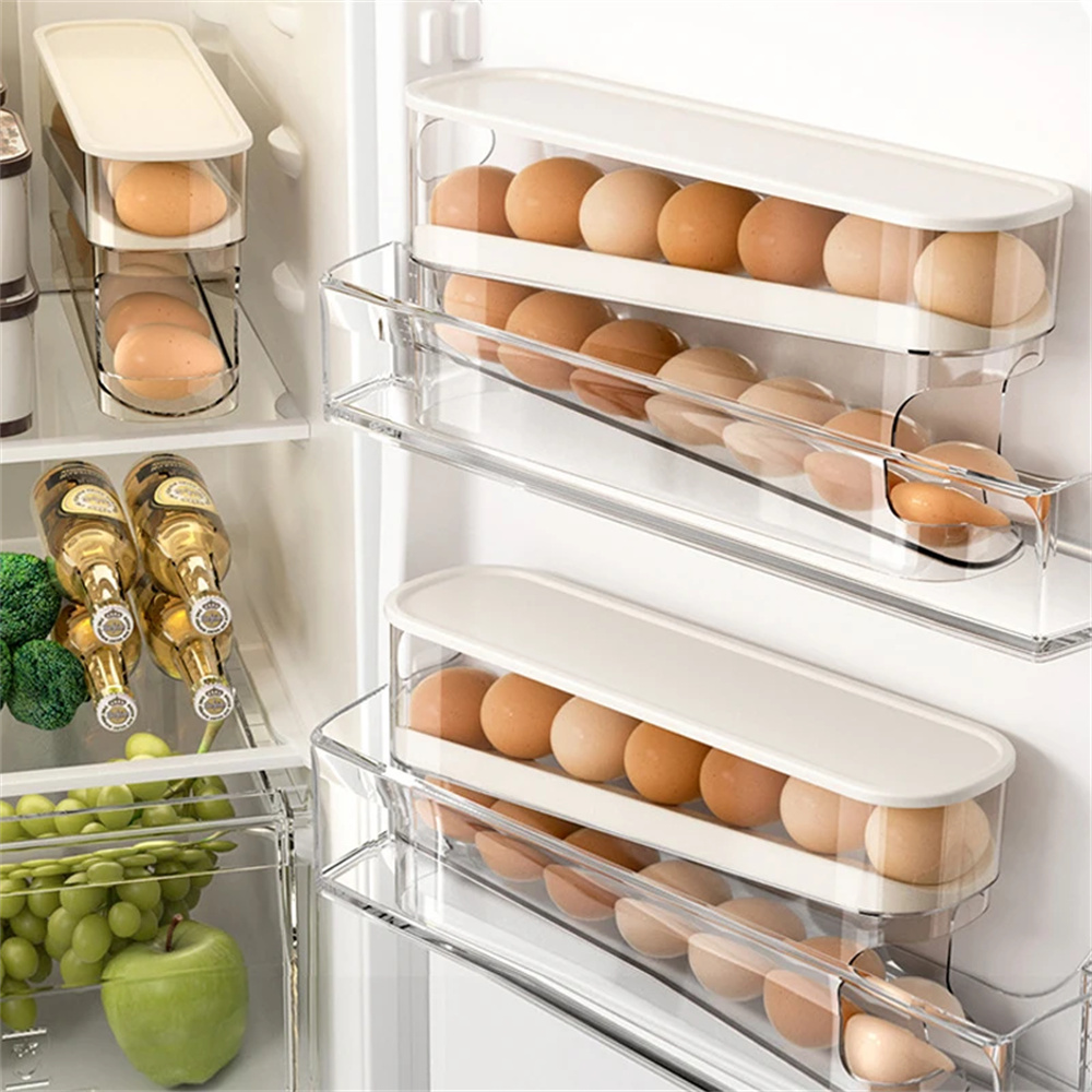 Egg Storage Holder - 1 Buah Tempat Telur Tipe Geser