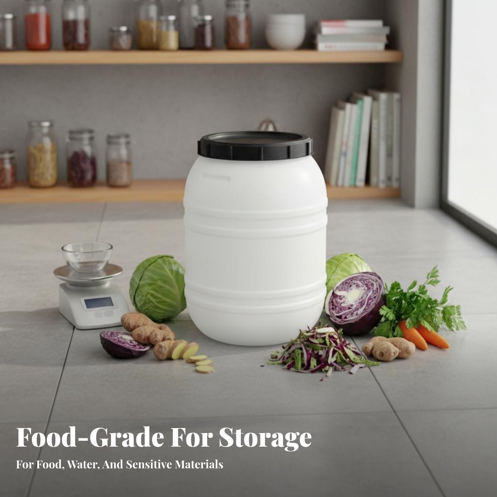 Tutup Kedap Udara untuk Tong P - Food Storage With Lids ulasan dan harga
