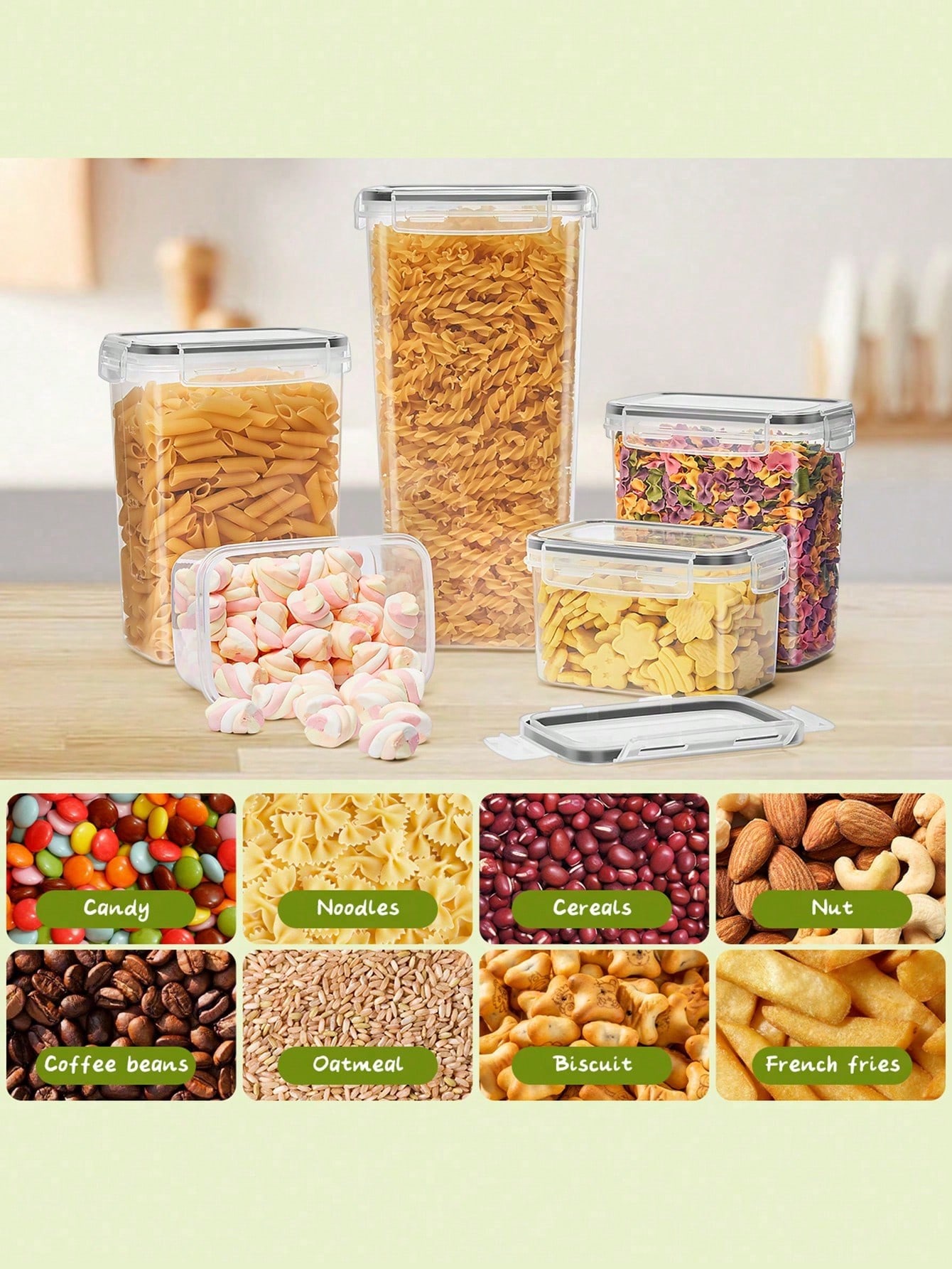 48 buah wadah penyimpanan maka - Food Storage With Lock ulasan dan harga