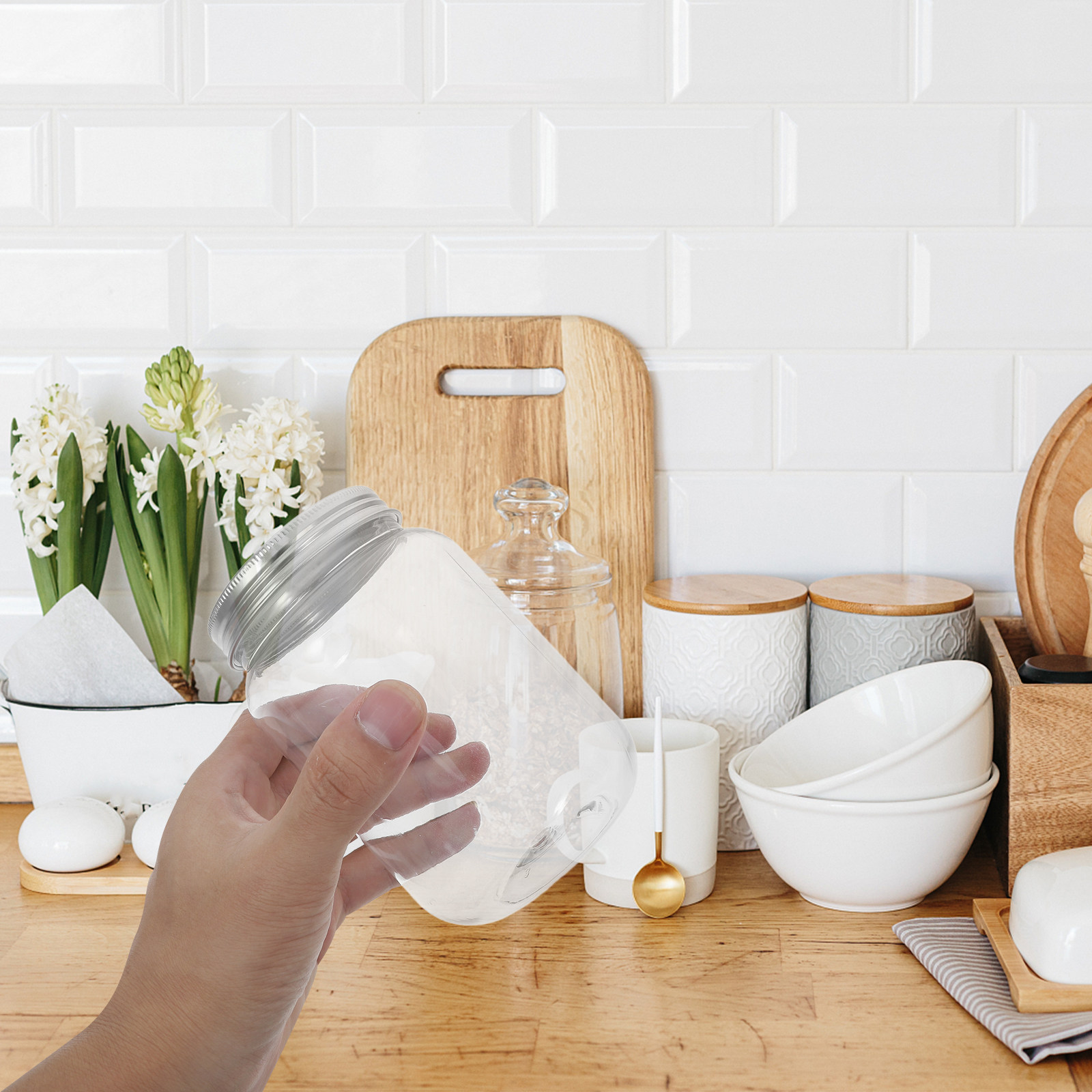 4Pcs Stoples Plastik Transpara - Food Storage With Lids ulasan dan harga