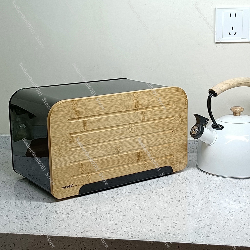 Kotak Roti Dapur dengan Tutup  - Bread Box Bamboo ulasan dan harga
