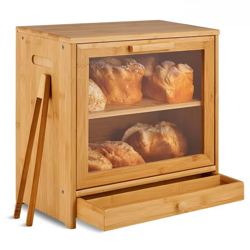 Kotak Roti Bambu 2-Tingkat den - Bread Box Bamboo ulasan dan harga