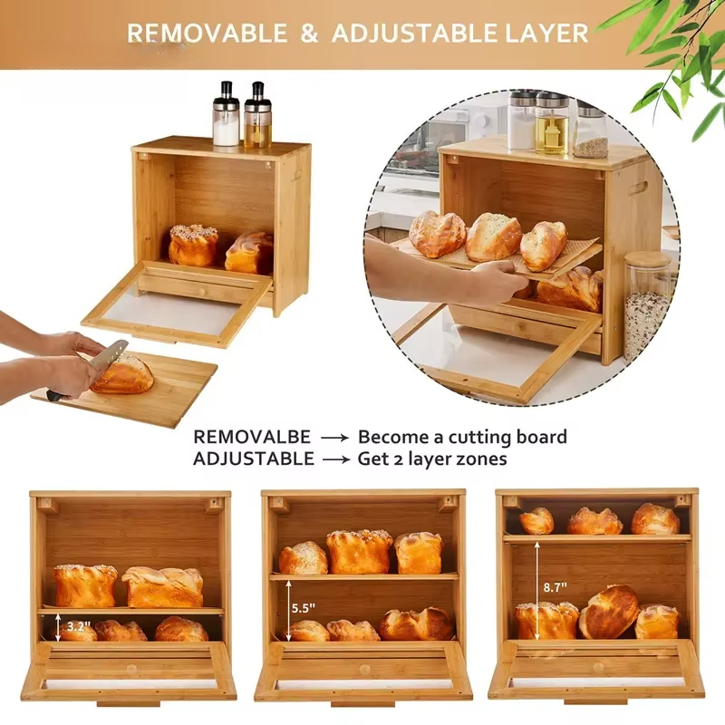 Kotak Roti Bambu 2-Tingkat den - Bread Box Bamboo ulasan dan harga