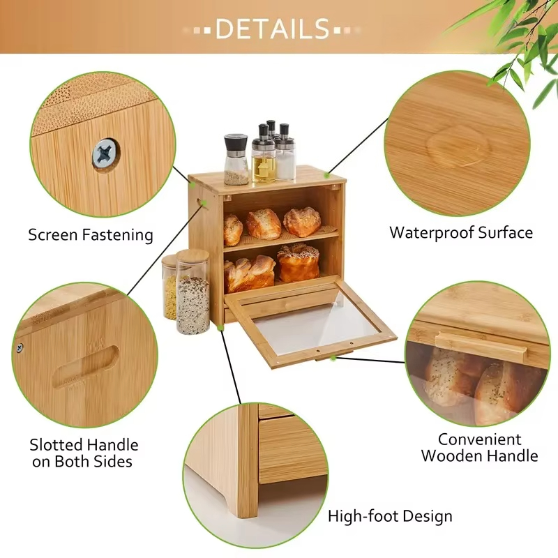Kotak Roti Bambu 2-Tingkat den - Bread Box Bamboo ulasan dan harga