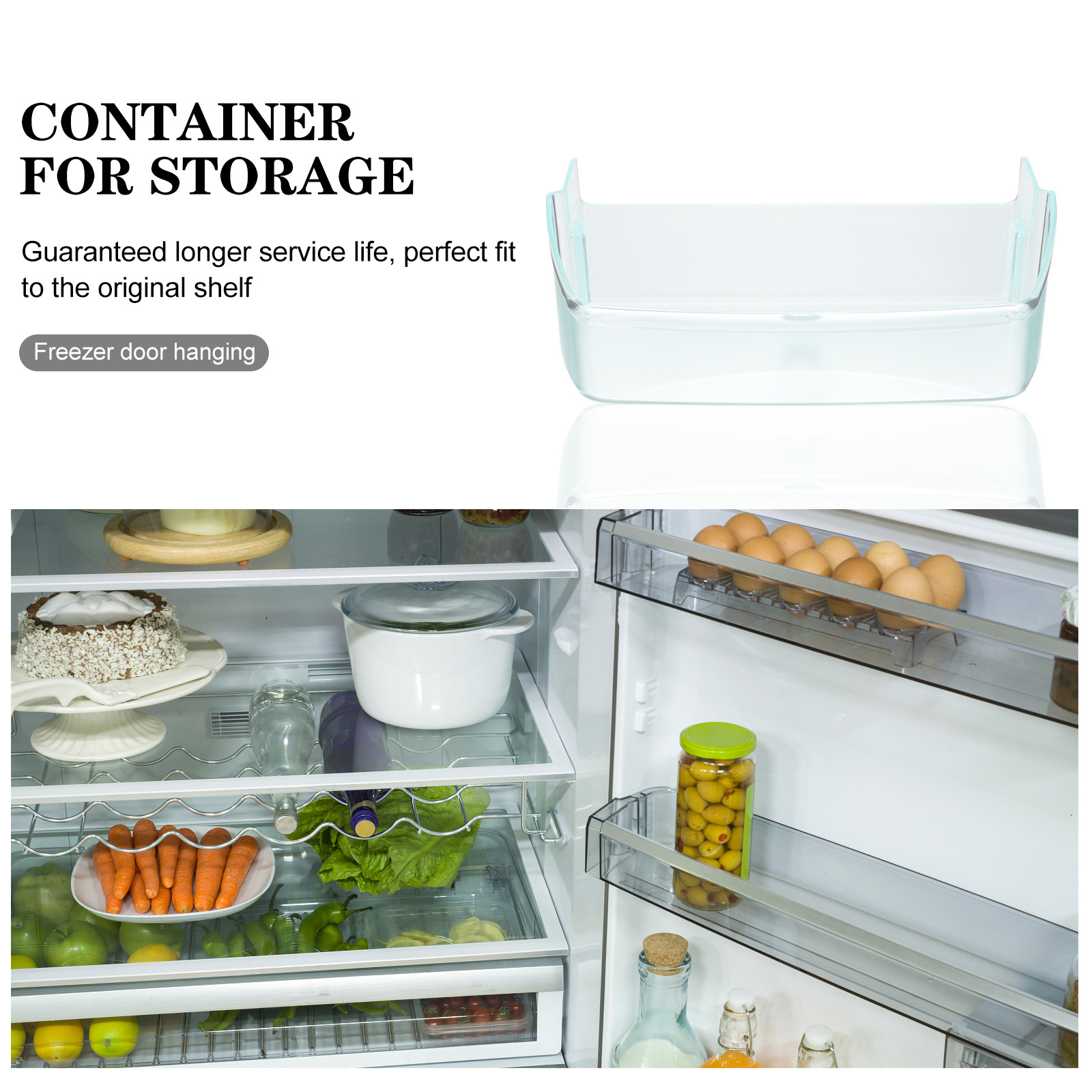Organizer Pintu Samping Kulkas - Food Storage Box Plastic ulasan dan harga