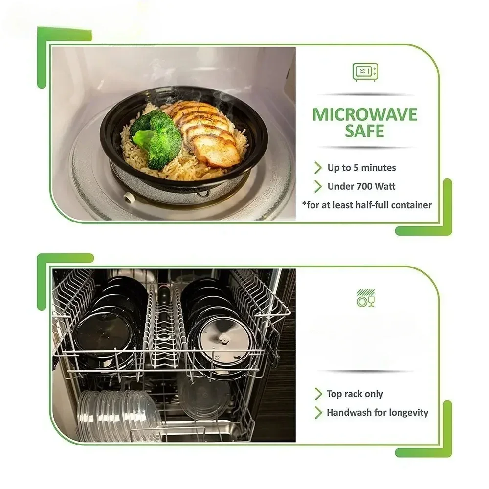 Wadah makanan plastik, wadah m - Glass Meal Prep Container ulasan dan harga