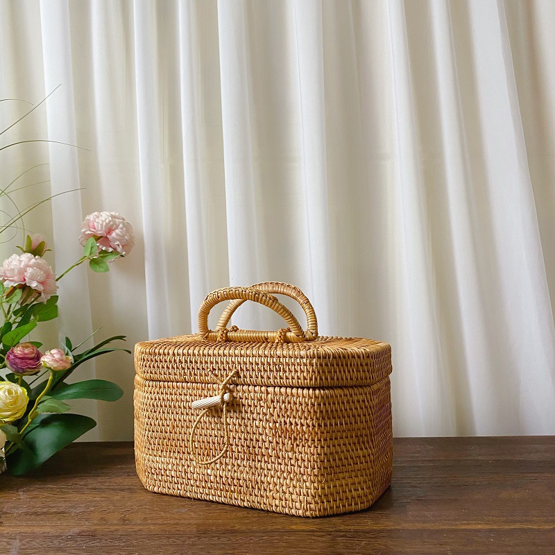 Kotak Penyimpanan Rotan Tenun  - Bread Box Bamboo ulasan dan harga