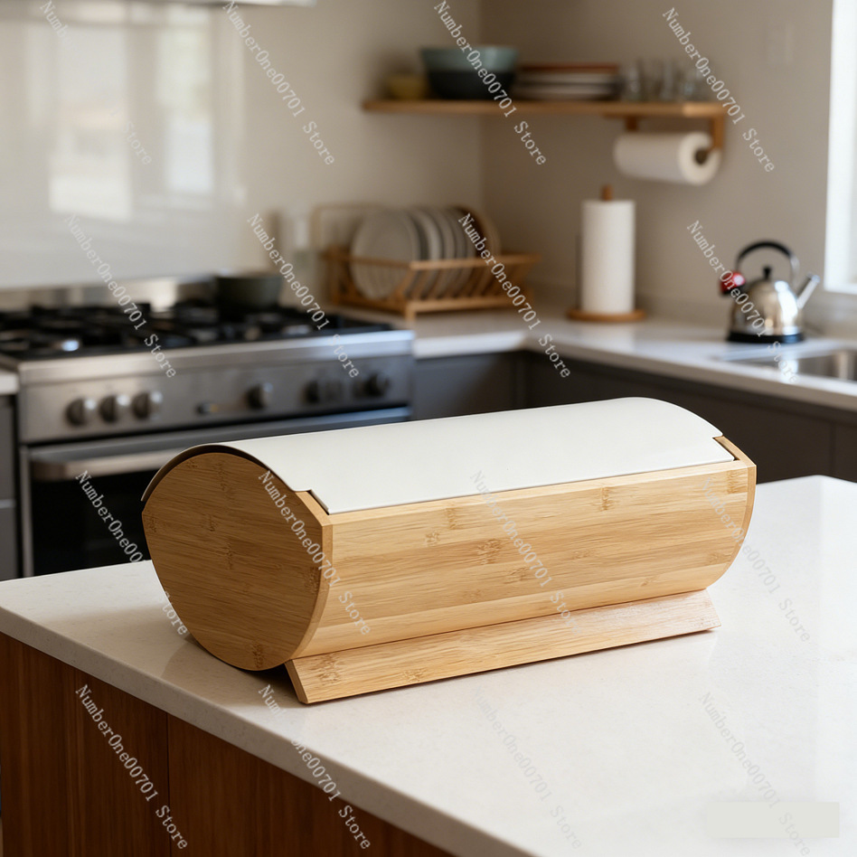 Kotak Penyimpanan Roti Logam D - Bread Box Bamboo ulasan dan harga