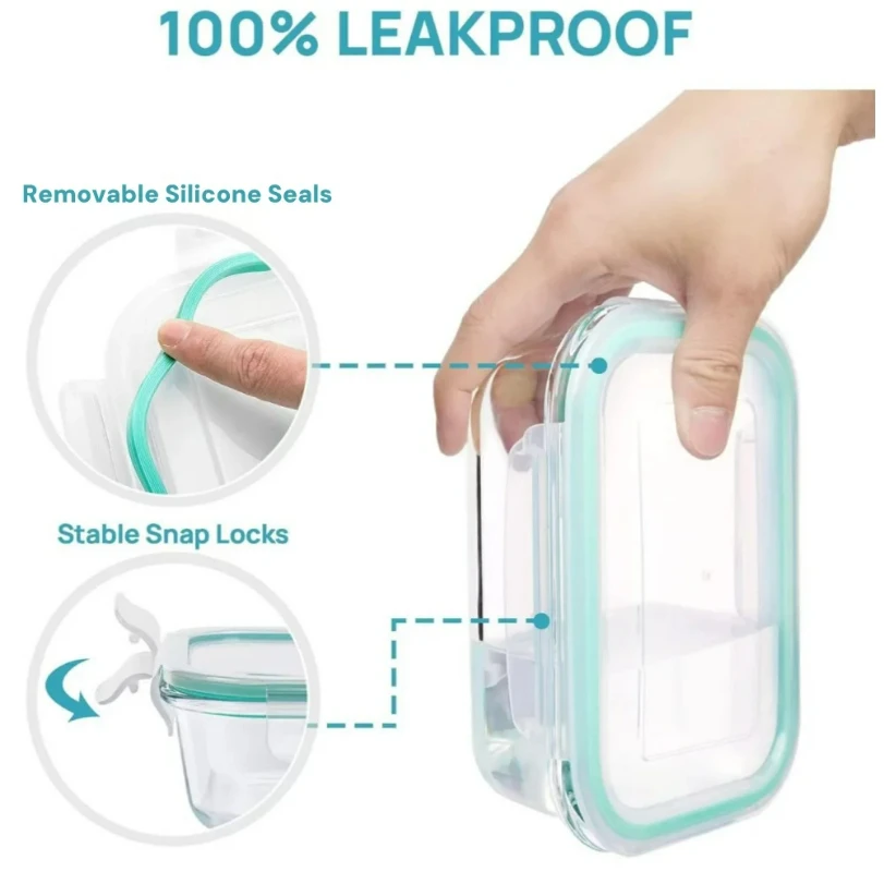 Kotak Makan Kaca, Wadah Penyim - Glass Meal Prep Container ulasan dan harga