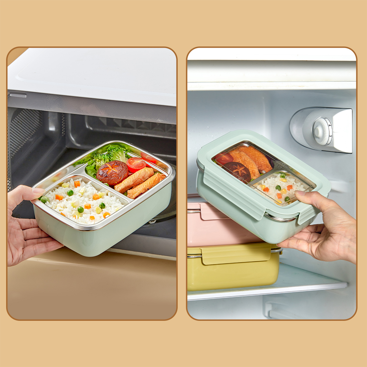 Kotak Makan Siang Kompartemen  - Glass Meal Prep Container ulasan dan harga