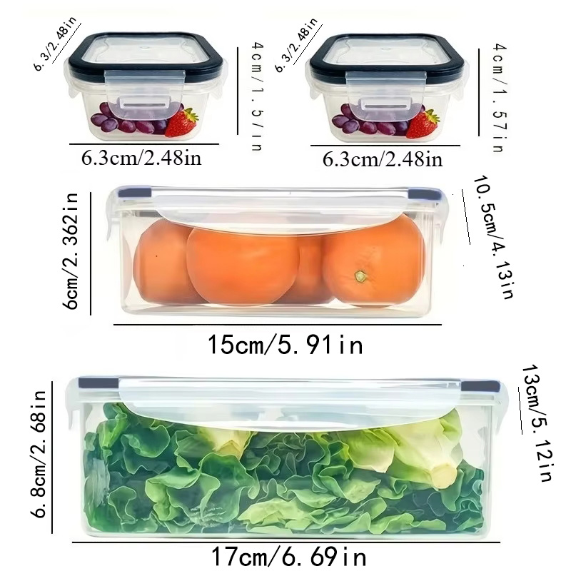 Set 8 Buah Termasuk 4 Wadah da - Food Storage Method ulasan dan harga