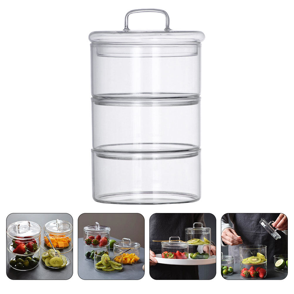 1Set Wadah Penyimpanan Kaca Tr - Food Storage Bowls ulasan dan harga