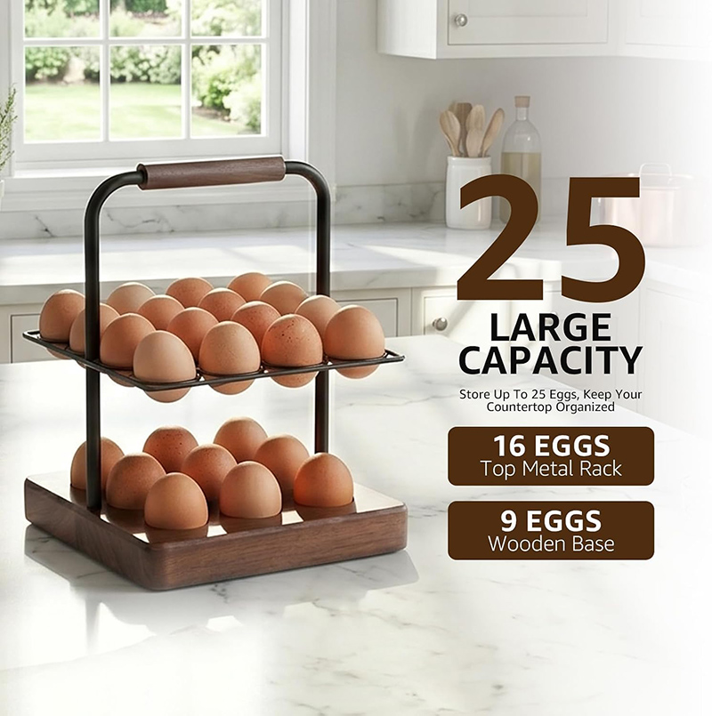 Tempat Telur Farmhouse untuk M - Egg Storage Holder ulasan dan harga