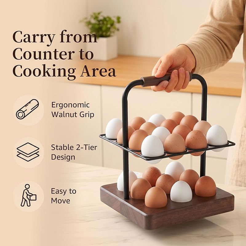 Tempat Telur Farmhouse untuk M - Egg Storage Holder ulasan dan harga
