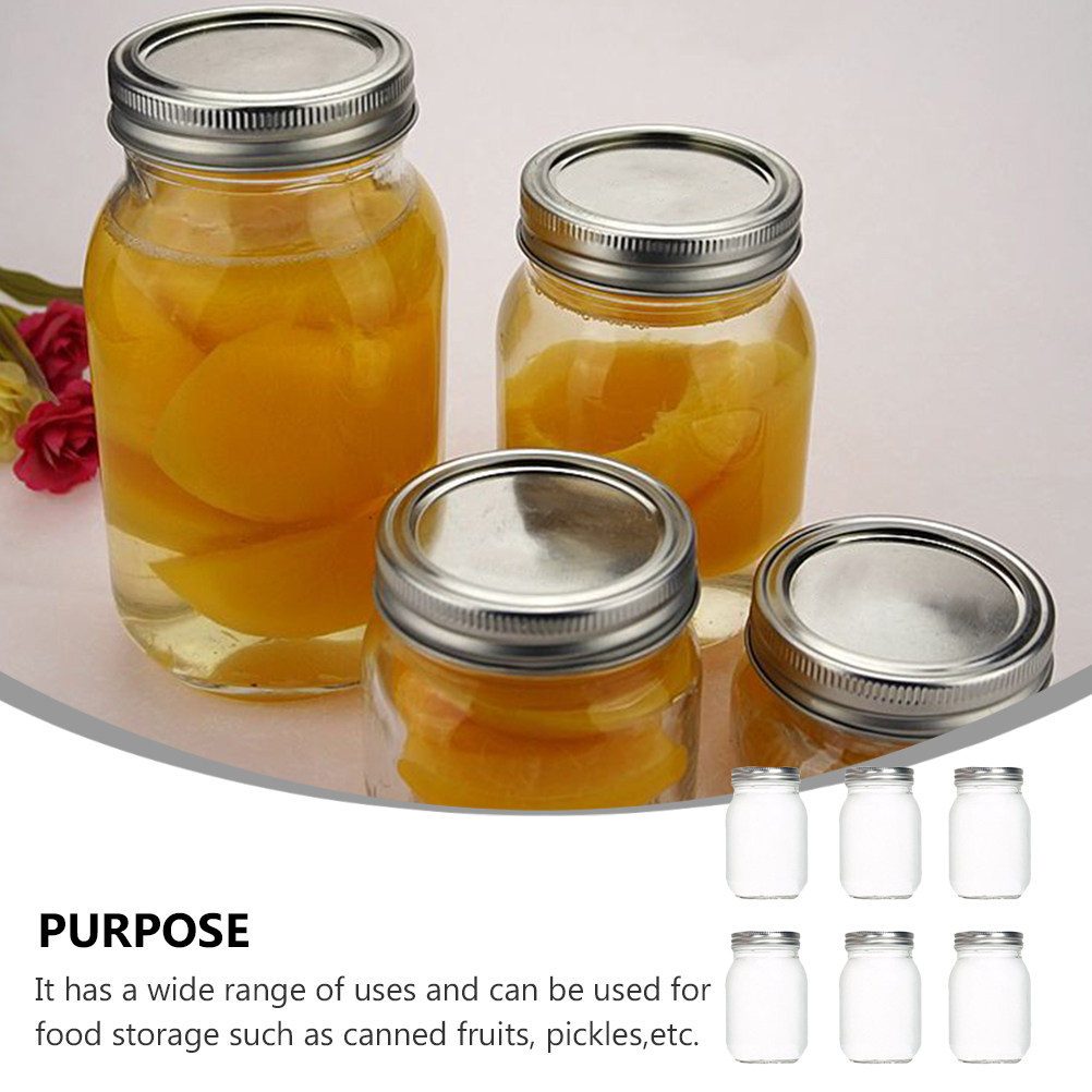 6 Buah Stoples Kaca Bulat Tran - Food Storage With Lids ulasan dan harga