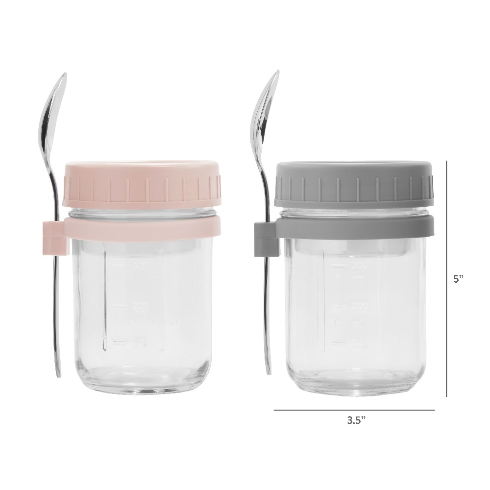 Stoples Makanan Overnight Oats - Glass Meal Prep Container ulasan dan harga