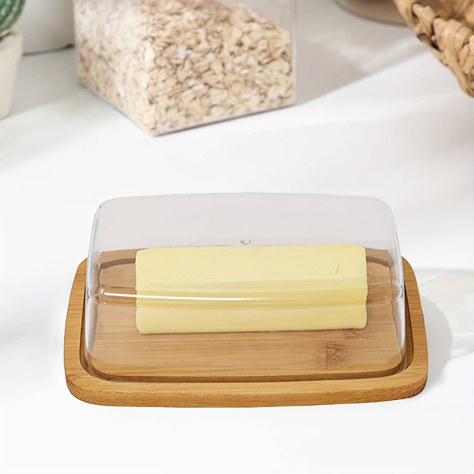 Bambu piring mentega persegi p - Glass Meal Prep Container ulasan dan harga