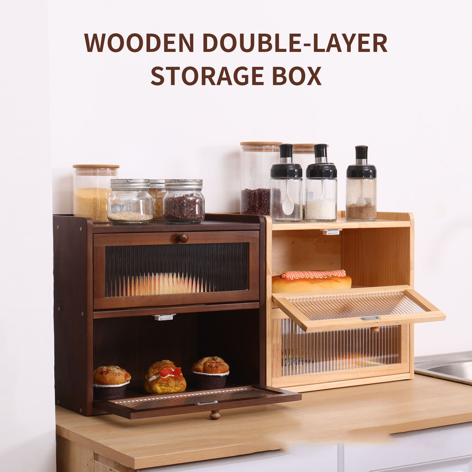 Kotak Roti Tempat Penyimpanan  - Bread Box Bamboo ulasan dan harga