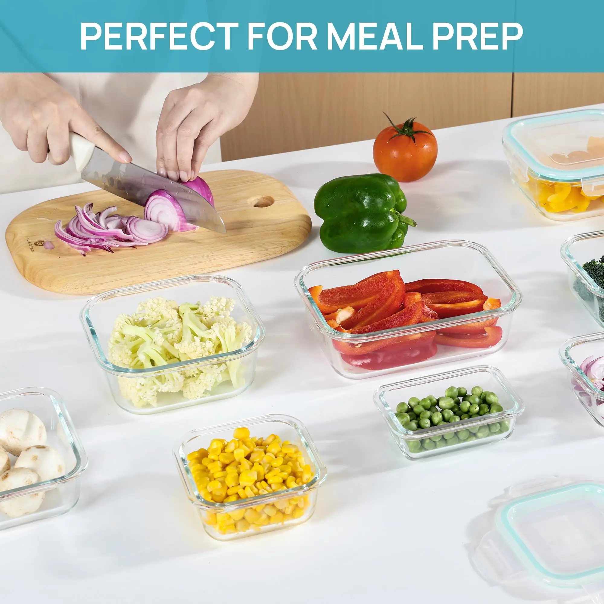 Wadah Penyimpanan Makanan Kota - Glass Meal Prep Container ulasan dan harga