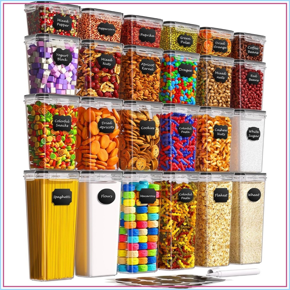 24 PCS Wadah Penyimpanan Makan - Food Storage With Lids ulasan dan harga