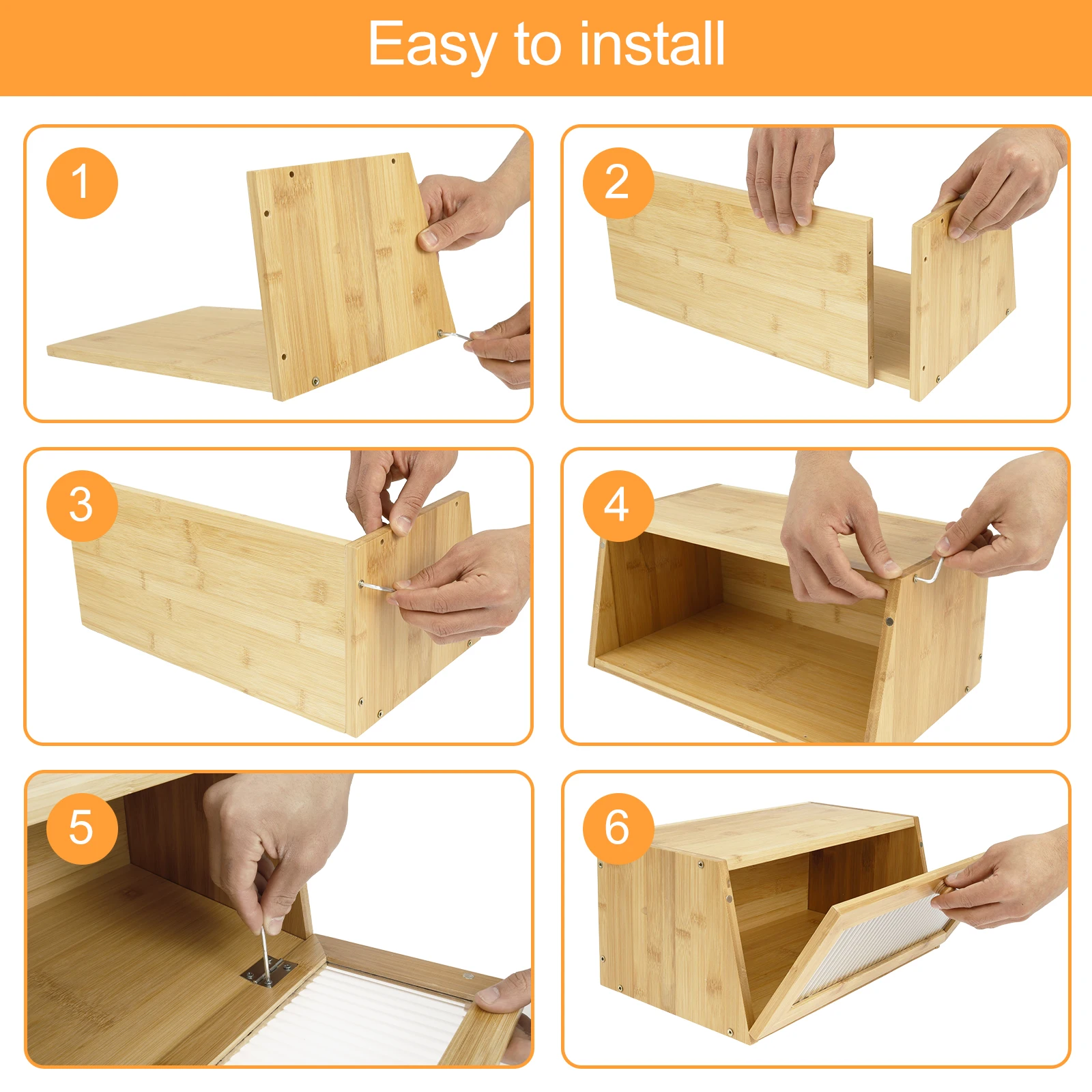 Kotak Roti Bambu Meja Dapur Te - Bread Box Bamboo ulasan dan harga