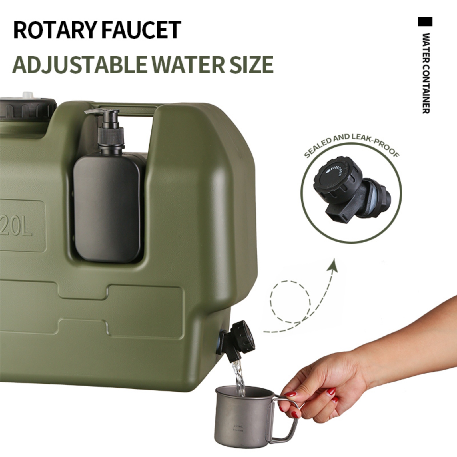 Wadah Air Camping 20L dengan K - Food Storage Emergency ulasan dan harga