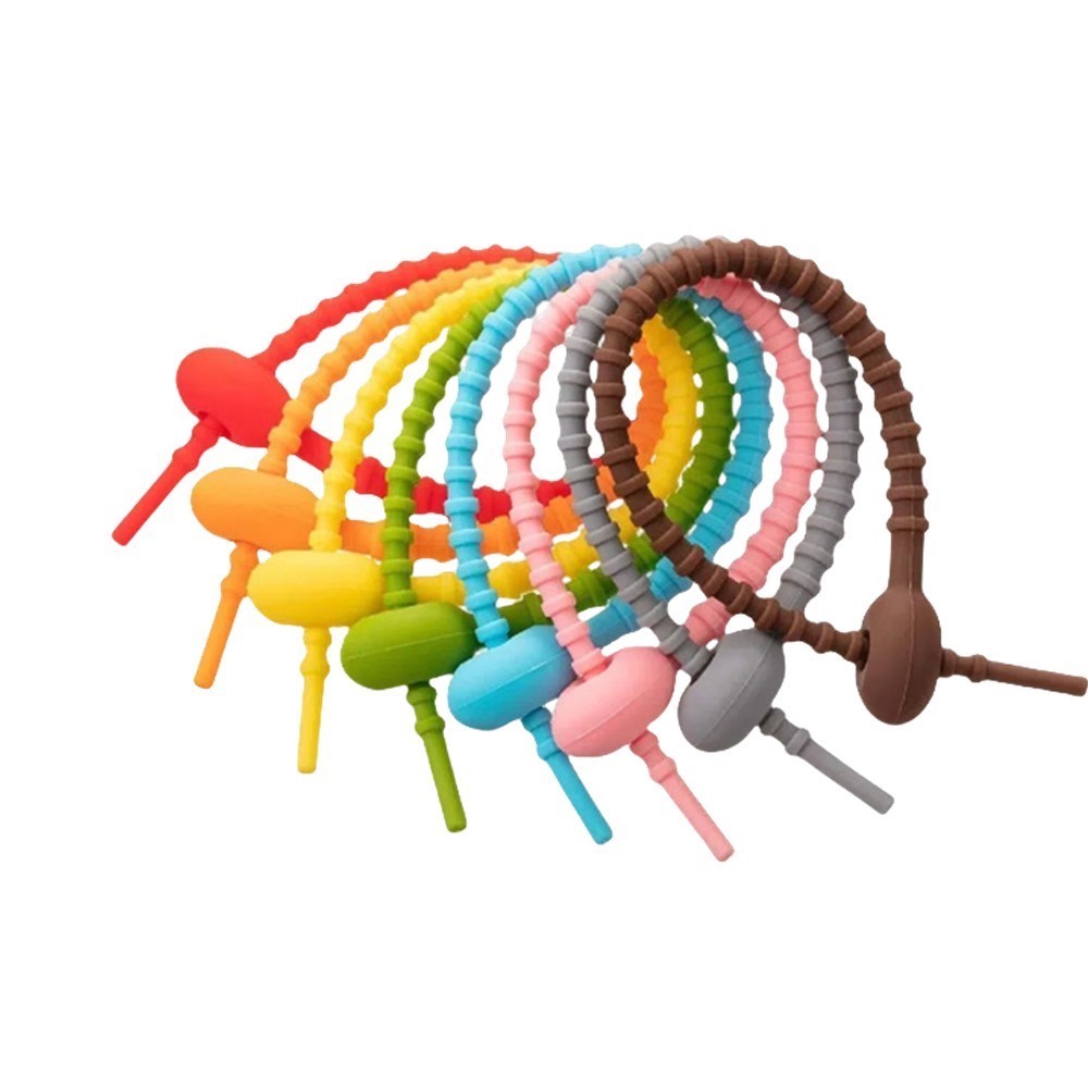 10Pcs Pengatur Kabel Silikon B - Food Storage Method ulasan dan harga