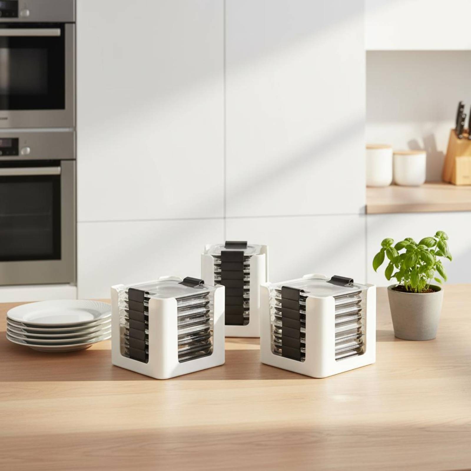 3 Buah Rak Penyimpanan Tutup W - Food Storage Cabinet For Kitchen ulasan dan harga